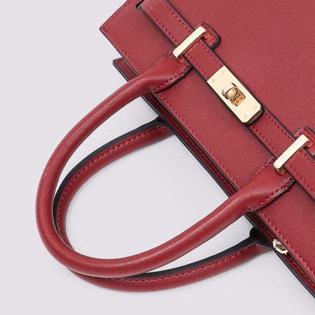 Elegant Large Capacity Genuine Leather Tote Bag for Women