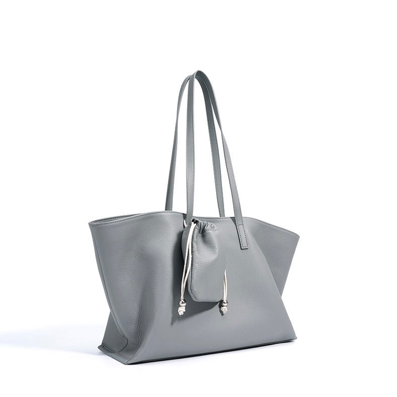 Elegant Women's Genuine Leather Parent-Child Tote Bag