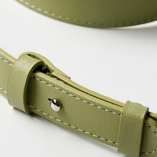 Luxury Handwoven Cowhide Crescent Moon Crossbody Bag