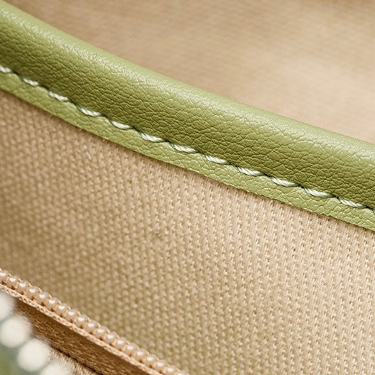 Luxury Handwoven Cowhide Crescent Moon Crossbody Bag