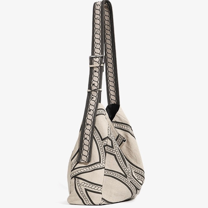 Pony Totem Print Luxurious Slouchy Shoulder Bag