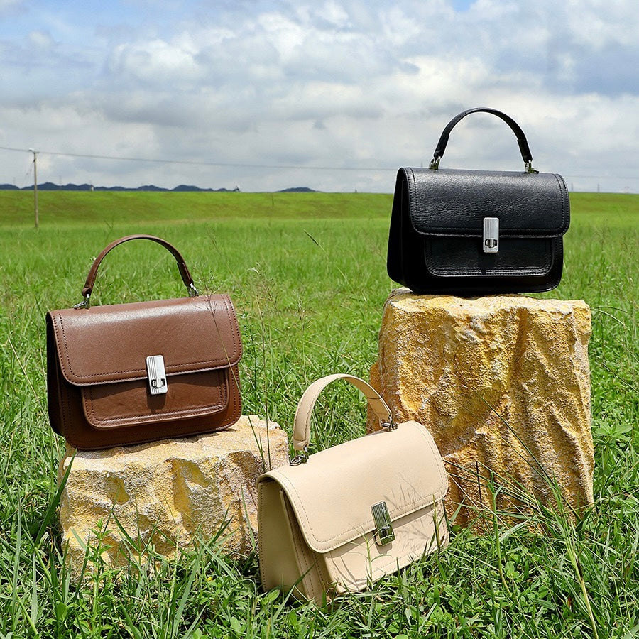 Sophisticated Women's Genuine Leather Commuter Messenger Bag