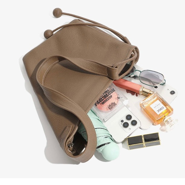 Asymmetric Luxe Slouchy Horn Shoulder Crossbody Bag