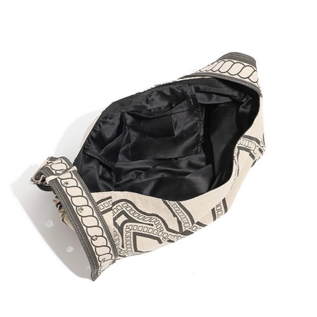 Pony Totem Print Luxurious Slouchy Shoulder Bag