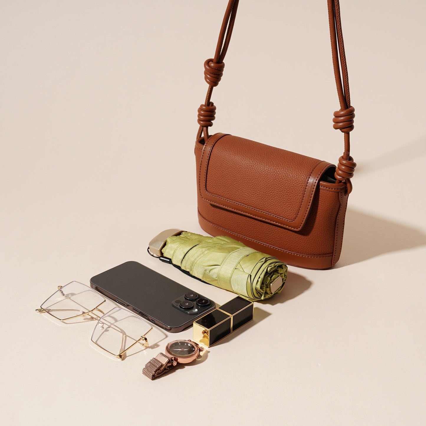 Luxury Minimalist Genuine Leather Crossbody Bag