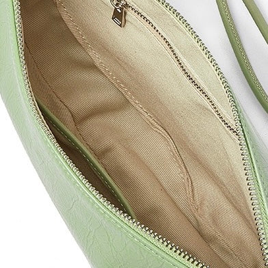 Genuine Leather Dumpling Saddle Bag for Women - Effortless Elegance