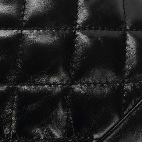 Quilted Genuine Leather Chain Bucket Bag for Elevated Style