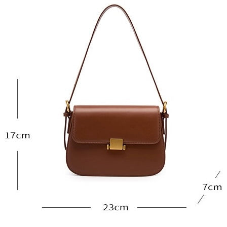 Luxury Minimalist Genuine Leather Crossbody Bag for Women