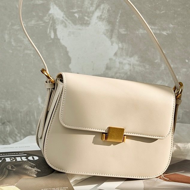 Luxury Minimalist Genuine Leather Crossbody Bag for Women