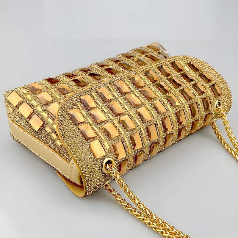 Velanci Serena Gemstones Luxury Clutch Bag