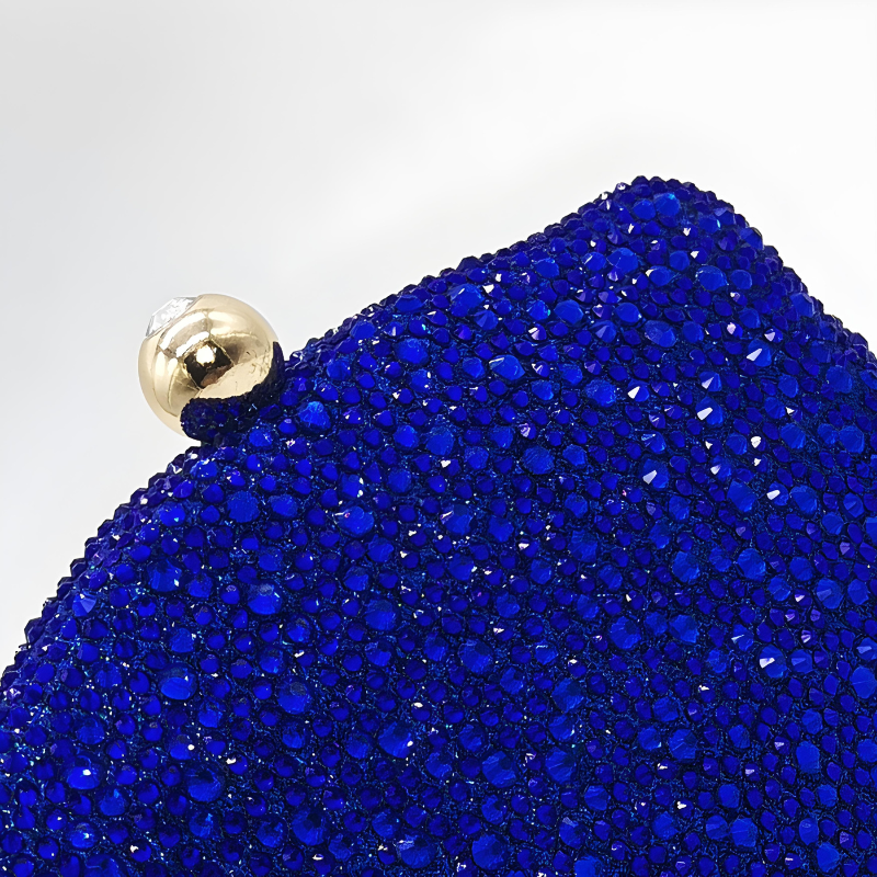 Velanci Paola Luxury Crystal-Embellished Clutch Bag