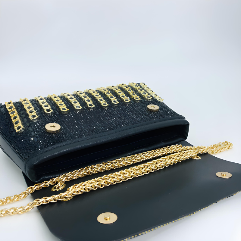 Velanci Claudia Gemstones Clutch: A Statement of Elegance