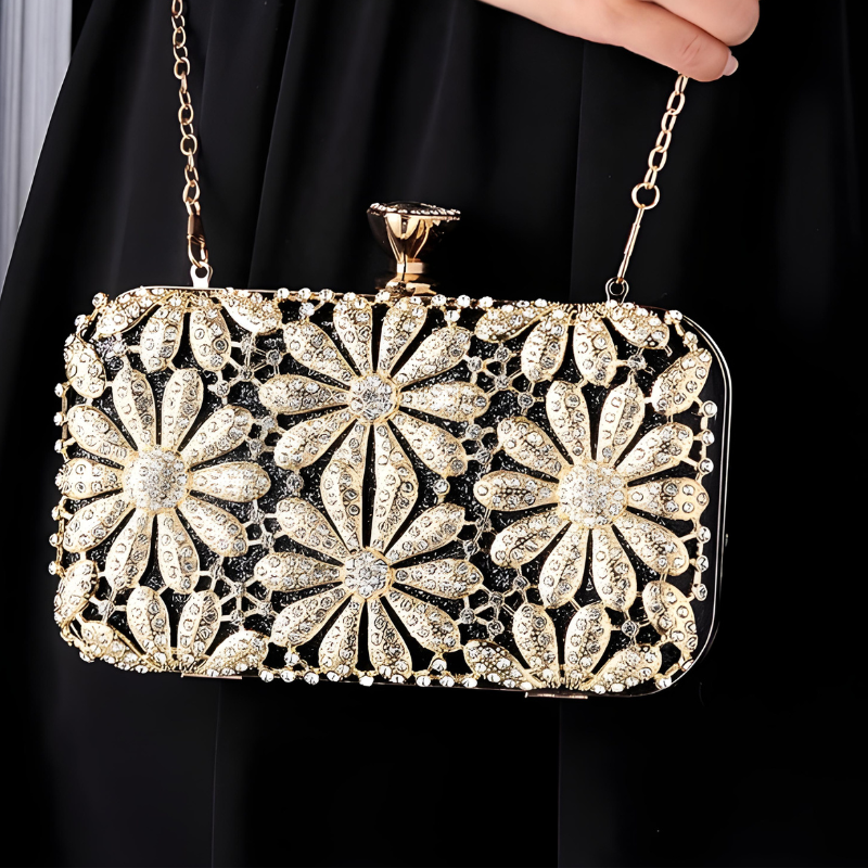 Velanci Leonora Radiant Rhinestone Clutch Bag