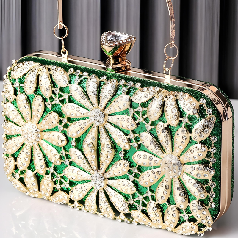 Velanci Leonora Radiant Rhinestone Clutch Bag