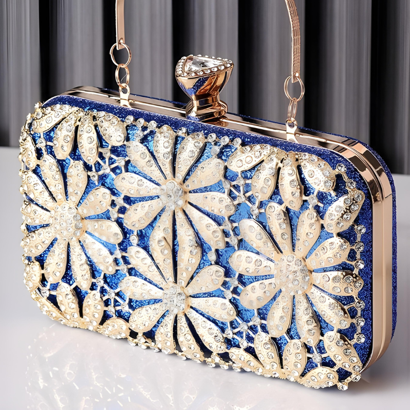 Velanci Leonora Radiant Rhinestone Clutch Bag
