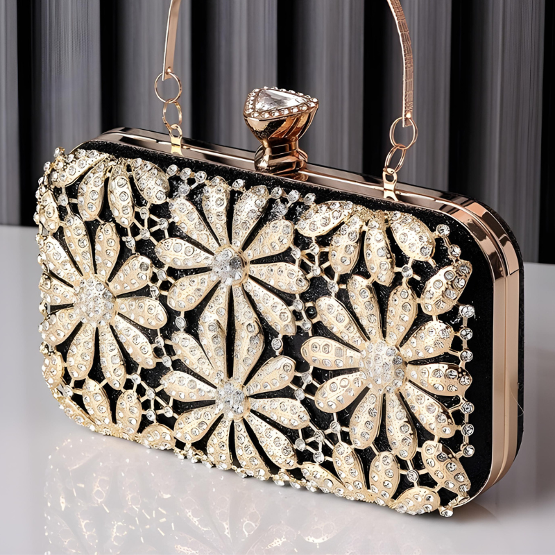 Velanci Leonora Radiant Rhinestone Clutch Bag