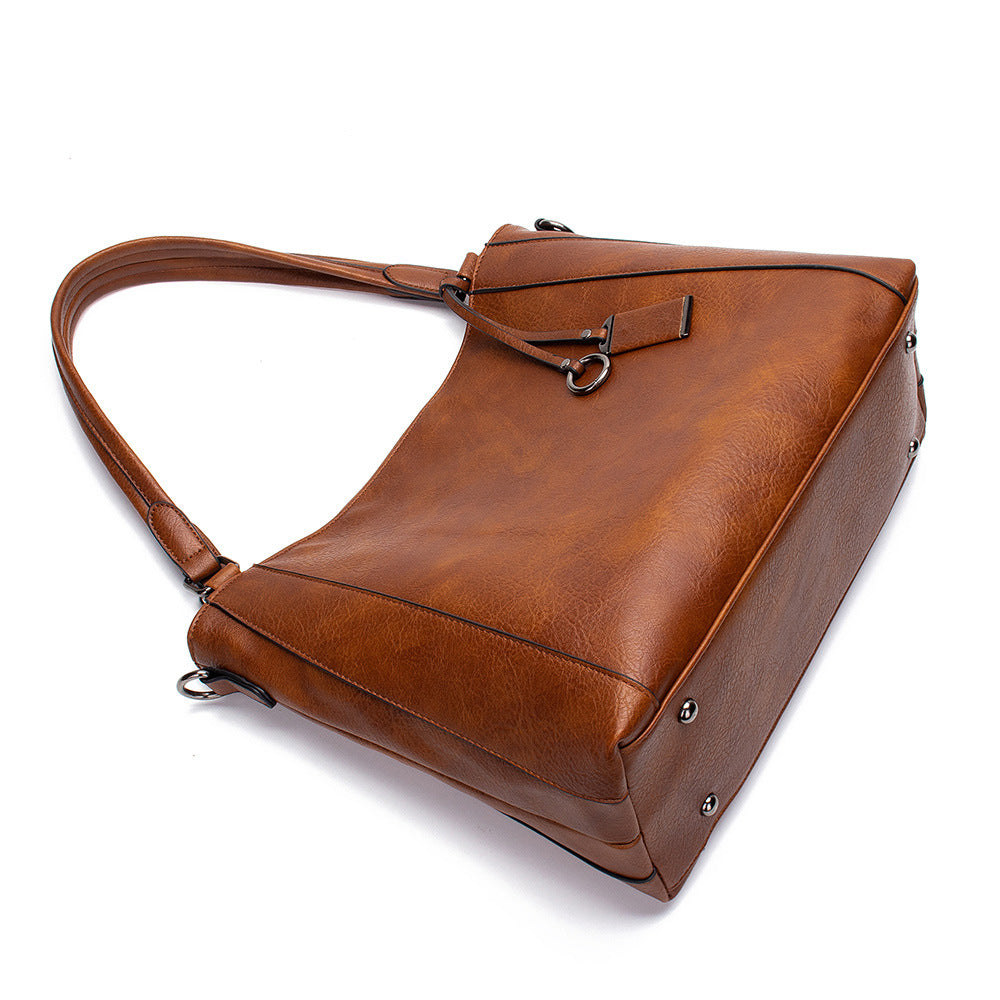 Gemma Luxe Leather Shoulder Bag