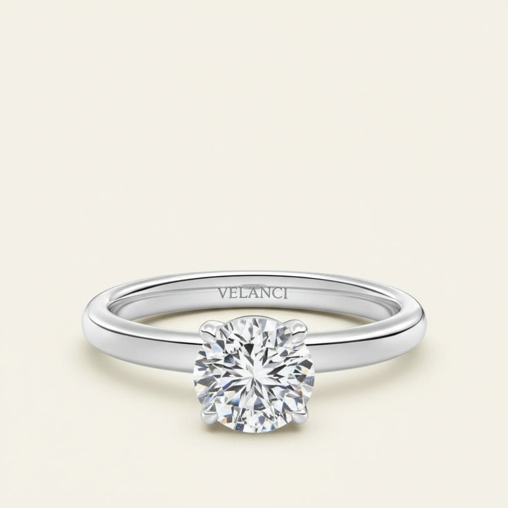 Ring Allegra - 1ct Round-Cut CZ Solitaire Velanci