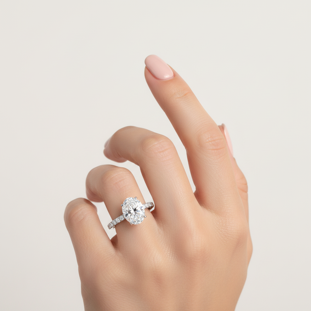 Bianca Sterling Silver Petite Solitaire Ring - Womens Ring Velanci