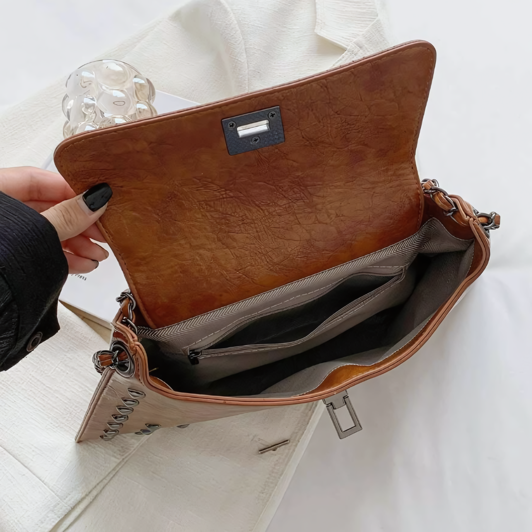 Giana Leather Shoulder Bag