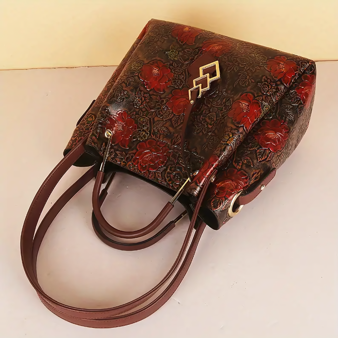 Velanci Martina Luxe Leather Tote Bag