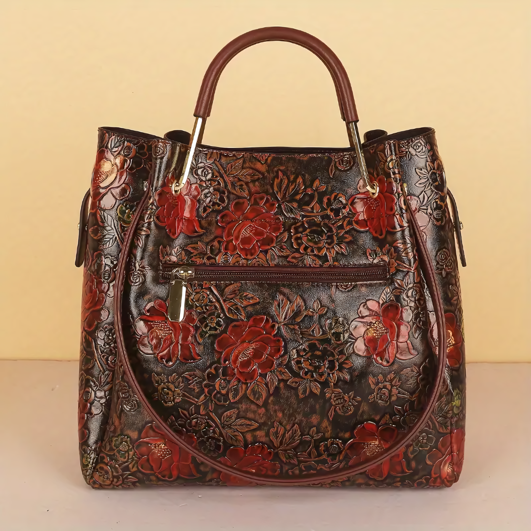 Velanci Martina Luxe Leather Tote Bag