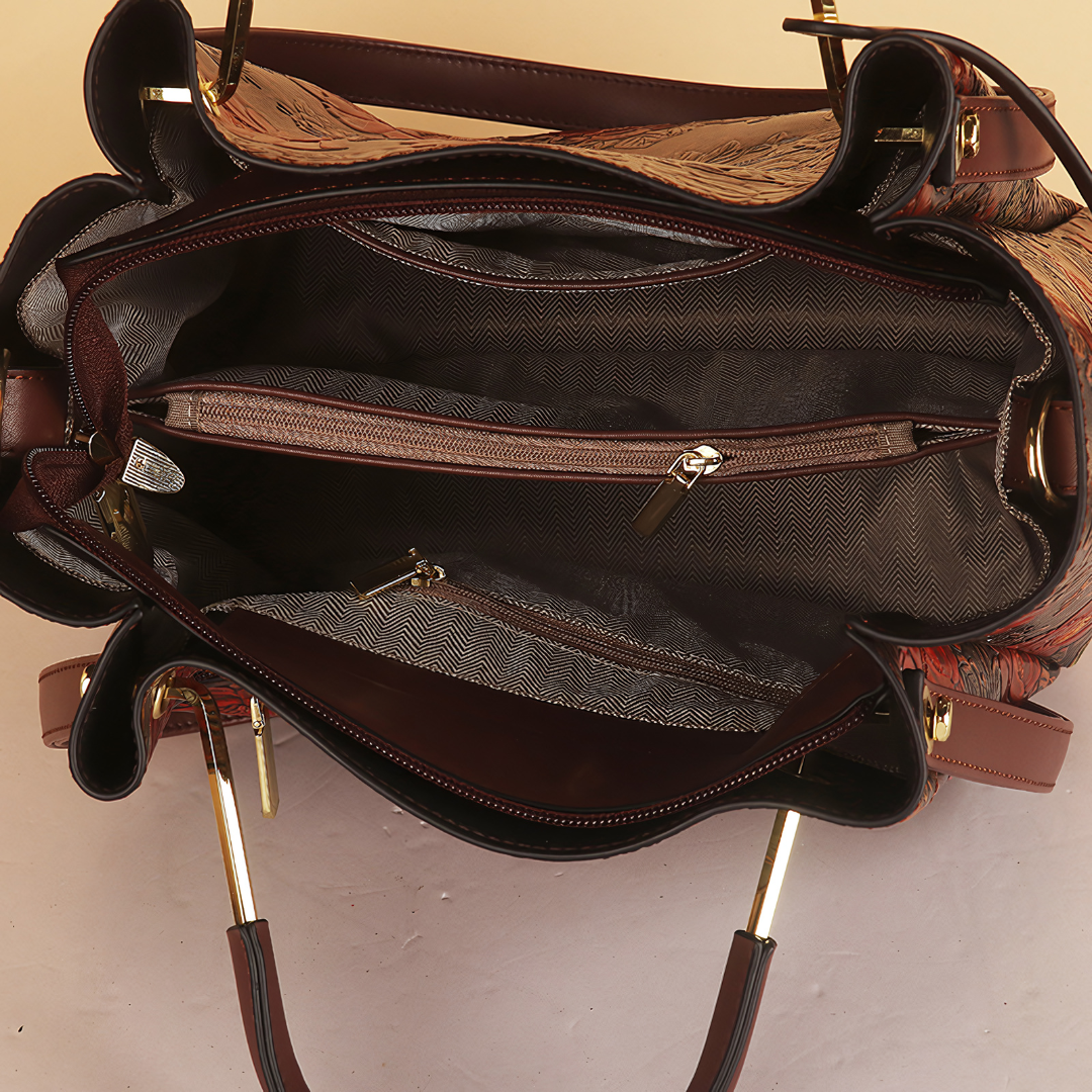 Velanci Martina Luxe Leather Tote Bag