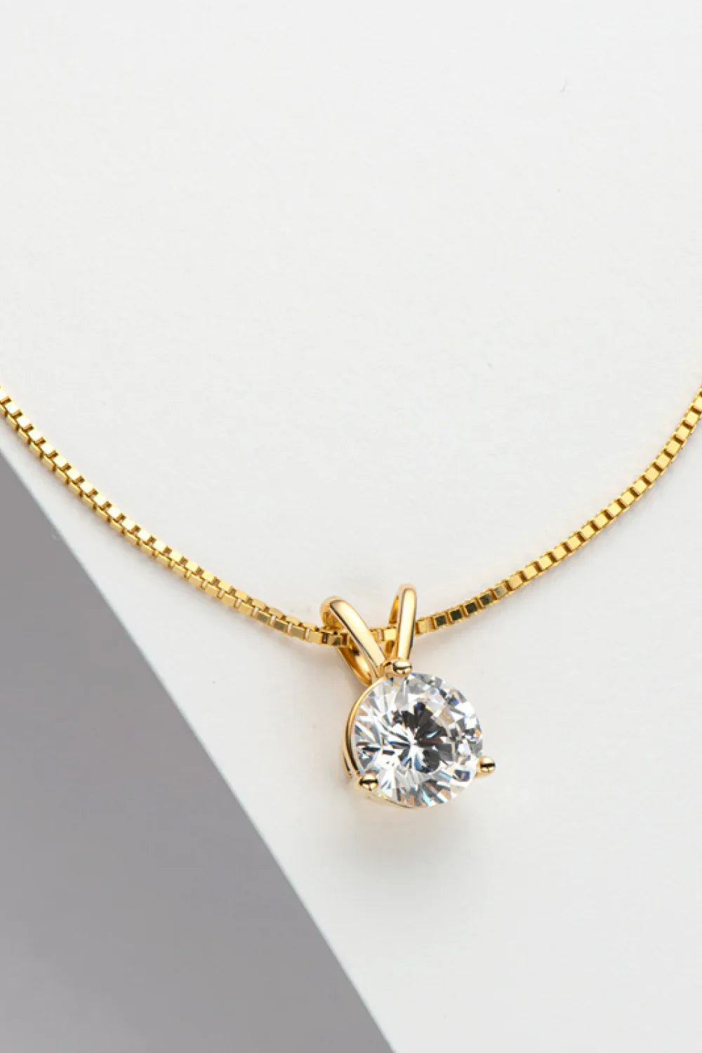 Coastal 1 Carat Moissanite Pendant Necklace - Minimalist Velanci