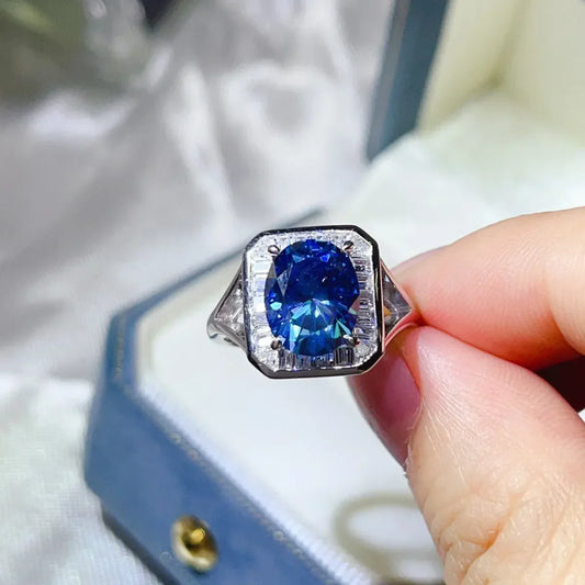 3 Carat Moissanite Square Ring Elena - Coastal Shine Women's Ring Velanci