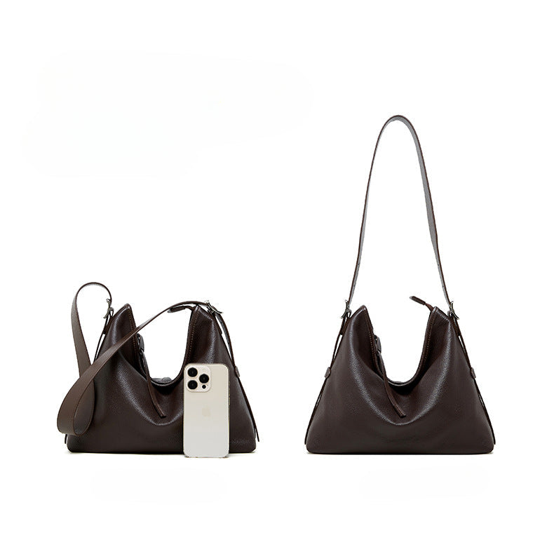 High-End Retro Genuine Leather Shoulder Bag for Women