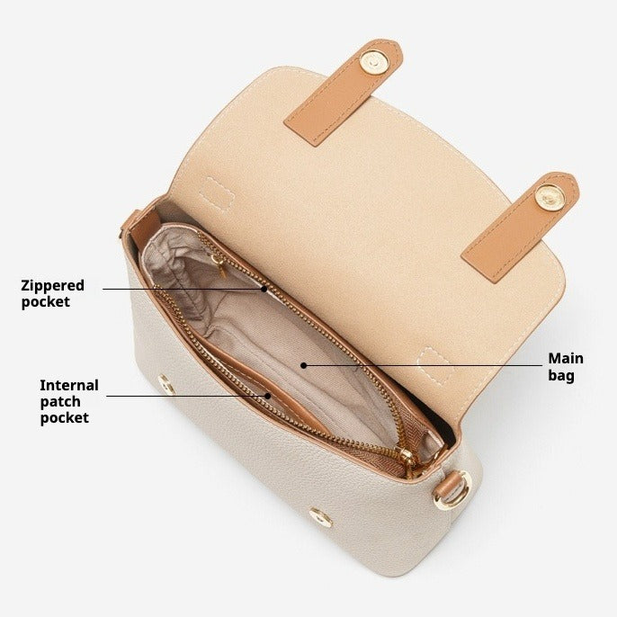 Pebbled Leather Top-Handle Bag with Cloud Charm