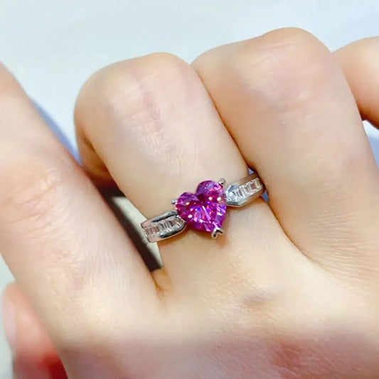 Ring Chiara - 1 Carat Moissanite Sterling Silver Sparkle Women's Ring Velanci