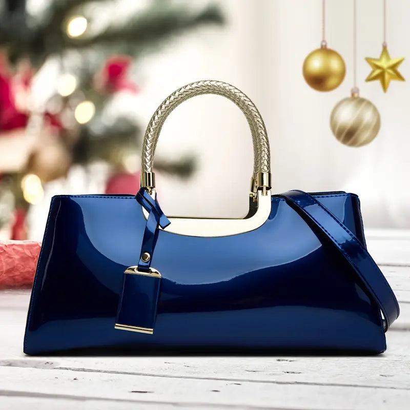 Velanci Lia Glossy Handbag - A Touch of Elegance