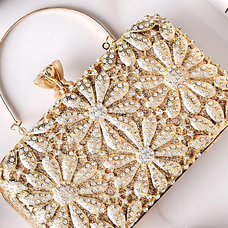 Velanci Leonora Radiant Rhinestone Clutch Bag