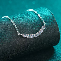 Moissanite Necklace - 1.4ct Sterling Silver Everyday Wear Velanci