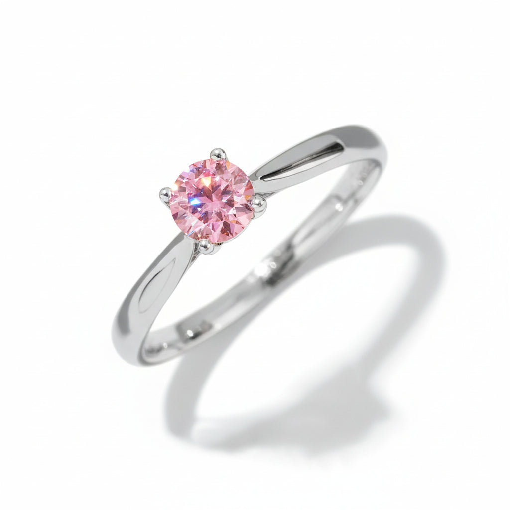 Moissanite Ring Valentina - 0.5ct Solitaire Shine Women's Ring Velanci