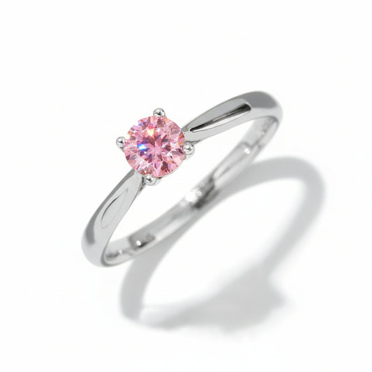 Moissanite Ring Valentina - 0.5ct Solitaire Shine Women's Ring Velanci