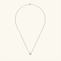Moissanite Pendant Necklace - 1 Carat Sterling Silver Velanci