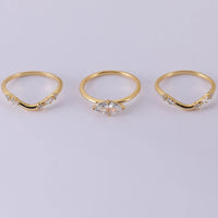 Moissanite Ring Set Alessia - 1 Carat Marquise Shine Women's Ring Velanci