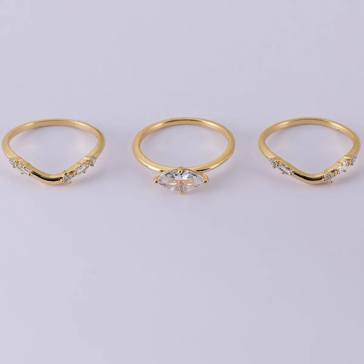 Moissanite Ring Set Alessia - 1 Carat Marquise Shine Women's Ring Velanci