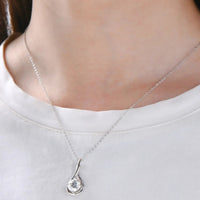 2 Carat Moissanite Sterling Silver Necklace - Minimalist Velanci