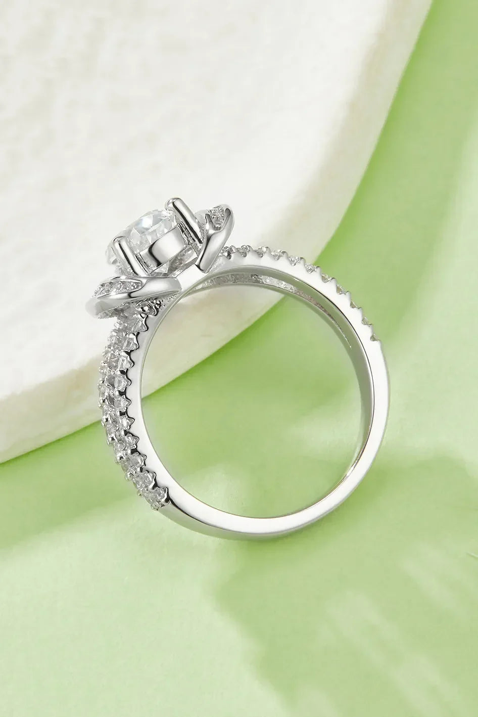 Ring Isabella - 1 Carat Moissanite Sterling Heart Ring Women's Ring Velanci