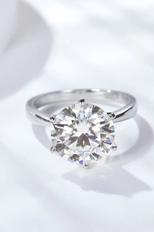 Ring Isabella - 5 Carat Moissanite Solitaire Shine Women's Ring Velanci