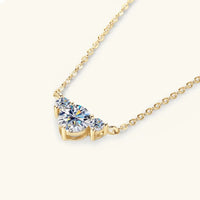 1.2 Carat Moissanite Sterling Silver Necklace - D Color VVS1 Velanci