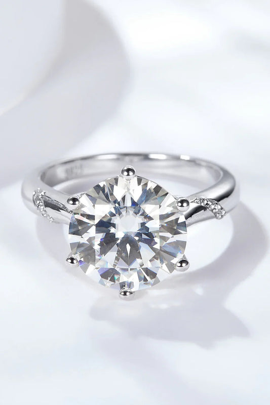 Ring Giovanna - 5 Carat Moissanite Solitaire Shine Women's Ring Velanci