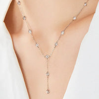 Moissanite Necklace - 1.1 Carat D Color VVS1 Sterling Silver Velanci