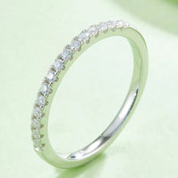 Moissanite Ring Giulia - Half-Eternity Arc Sparkle Women's Ring Velanci