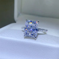 Ring Isabella - 5 Carat Sterling Silver Moissanite Women's Ring Velanci