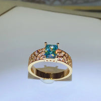 Moissanite Ring Francesca - 1 Carat Sterling Silver Women's Ring Velanci