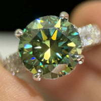 5 Carat Moissanite Sterling Silver Ring Alessia - Shine Women's Ring Velanci